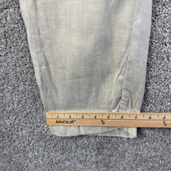 Tommy Bahama Mens Size Medium Linen Blend Drawstring Pants Beige Khaki - Picture 5 of 7